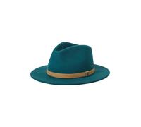 Brixton Chapeaux 'MESSER FEDORA' camel / bleu cyan, Taille 55-56