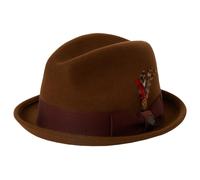 Brixton - Gain Fedora - Chapeau - XL - coffee / chestnut