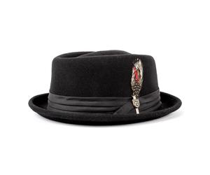 Brixton Hat Stout Pork Pie Black S