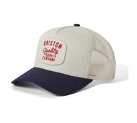 Brixton - Hubal Curved Netplus Medium Profile Trucker Hat - Casquette - One Size - off white / midnight blue