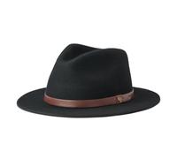 Brixton Messer Fedora Chapeau, noir, taille M