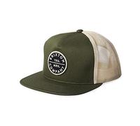 Brixton Pledge MP Casquette en Maille, Olive/Blanc cassé, Taille Unique Homme