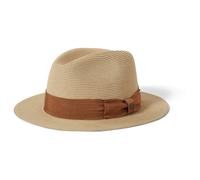Brixton - Roma Straw Packable Fedora - Chapeau - L/XL - 60-62 cm - natural / bronze