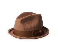 BRIXTON Staten Fedora, Camel, Taille Unique Mixte