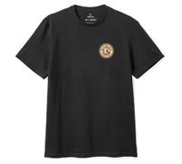 Brixton T- Shirt Standard à Manches Courtes Rival II, Noir/Orange, Taille M Homme