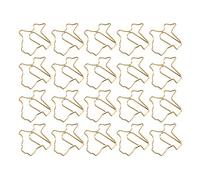 Briyaui Ensemble de Trombones de Marquage de Mignon, 20 Pièces | Matériau en fer, conception portable, adapté au bureau, à l\'organisation à domicile, à la classification des documents