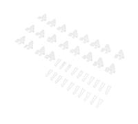 Briyaui Jeu de Klaxons de Commande avec Kit de Chape à 4 Trous | Matière plastique durable, adaptée aux avions RC, angle de gouvernail réglable, comprend une chape et des broches