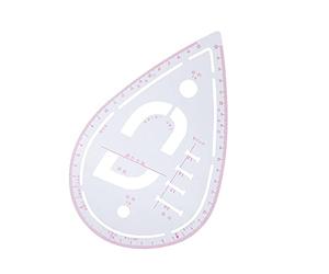 Briyaui Règle à Manchon Multifonctionnelle de Haute Précision | Plastique durable, marquages clairs, idéal pour concevoir des vêtements, adapté à la coupe et à la mesure, parfait pour