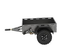 Briyaui Remorque de Voiture RC, Alliage d'aluminium Léger, Pneus en | Installation durable et facile, pour TRX4M, étanche, antirouille