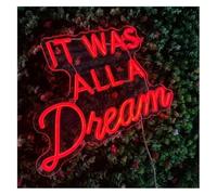 Briyxoi Néons Lampe néon apaisante « It Was A for pour dream » 5V 42x29cm Décoration murale