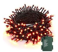 BrizLabs Guirlande Lumineuse Halloween, 20M 200 LED Orange Guirlande Sapin de Noël à Piles Imperméable 8 Modes Lumière Automne Décoration Intérieur pour Jardin Terrasse Arbres Fenêtre Action de Grâces