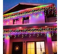 BrizLabs Noël Guirlande Lumineuse Exterieure, 35M 1000 LED Électrique Rideau Lumineux Interieur 8 Modes Étanche Décoration Noel Intérieur pour Fenêtre, Balcon, Jardin, Toit, Fête, Multicolore