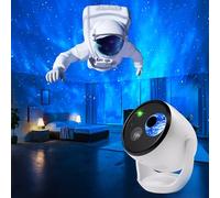 Brizled Projecteur galaxie 3D, projecteur holographique 3D sans lunettes 4K avec plus de 90 thèmes dynamiques, lumière étoilée avec haut-parleur stéréo Bluetooth, veilleuse nébuleuse à distance pour