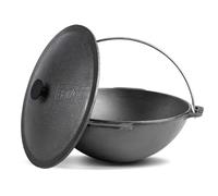 Brizoll Wok Asia 12 litres avec couvercle en fonte