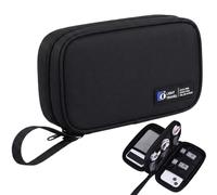 Brizuf Sac de rangement étanche pour câbles - Organiseur de câbles portable - Sac de voyage pour batterie externe, câble de charge, bloc d'alimentation, clé USB, disque dur, Noir , Habituellement