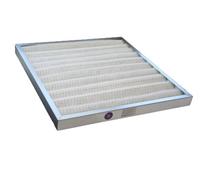 BRIZZ - Filtre G4 plissé Cadre galva - paisseur : 48 mm - Dimensions : 592 x 592 mm