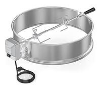 Brk-6025 Kit De Tournebroche Ring En Inox Pour Barbecue À Charbon Weber Kettle 57 Cm, Rôtissoire Pour Barbecue Weber