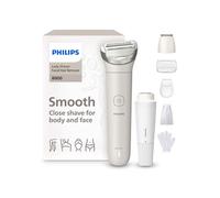 Philips Lady Shaver série 8000 - rasoir sans fil, sur peau sèche ou mouillée, système de rasage à 3 lames, tête flexible, visage, jambes, corps et maillot, autonomie 100 min, modèle BRL159/00