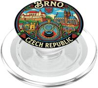 Brno République tchèque Souvenir de Voyage Cadeau Ville PopSockets PopGrip pour MagSafe