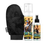 bro glo Bro Glo Self Tanner for The Boys Starter Pack Starter Autobronzant sans soleil facile pour le visage et le corps avec gant