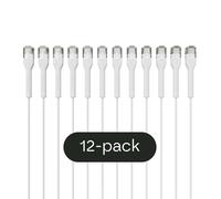 Broadbe câble patch mince 5G blanc 1 m, lot de 12 | Câble Ethernet Cat6 mince UTP BTP-I32C6-WT-1M-12