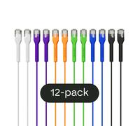 Broadbe câble patch mince 5G multicolore 2 m, Lot de 12 | Câble Ethernet Cat6 UTP mince BTP-I32C6-MX-2M-12