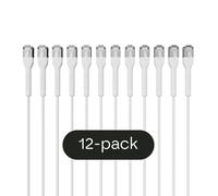 Broadbe Câble Patch Slim 10G Blanc 2m Lot de 12 – Câble Ethernet Cat6a BTP-I32C6A-WT-2M-12