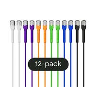 Broadbe Câble Patch Slim 10G Multicolore 3m Lot de 12 – Câble Ethernet Cat6a BTP-I32C6A-MX-3M-12
