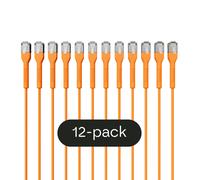 Broadbe Câble Patch Slim 10G Orange 1m Lot de 12 – Câble Ethernet Cat6a BTP-I32C6A-OR-1M-12