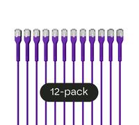 Broadbe Câble Patch Slim 10G Violet 3m Lot de 12 – Câble Ethernet Cat6a BTP-I32C6A-PR-3M-12