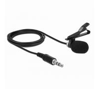 Broadcast Delock Krawatten Lavalier Mikrofon Omnidirektional Mit Clip 3,5 Mm Klinkenstecker 3 Pin + Adapterkabel Für Sm