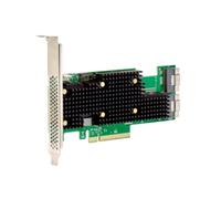 Broadcom BCM HBA 9600-16i : Adaptateur PCIe Gen4 x8 SAS/SATA/NVMe Interne, 16 Ports SFF-8654, 22.5 Gbit/s, MTBF 5 000 000h, Serveur