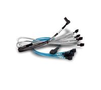 Broadcom Câble SAS 05-60005-00, 1 m, Connecteur x8 SFF-8654 vers 2 x U.2 SFF-8639, Compatible 9560-16i, 9560-8i, 9580-8i8e, 9500-16i, 9500-8i