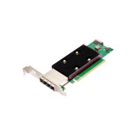 Broadcom eHBA 9600W-16e PCIe 4.0 x8, 16 Ports SAS/SATA 12Gbit/s, Profil Bas, NVMe, MTBF 5000000h, Support Windows/Linux/SUSE Linux