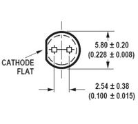 Broadcom HLMP-CB2B-VW0DD LED bleu rond 5 mm 7200 mcd 23 ° 20 mA 3.2 V