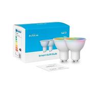 broadlink Lot de 2 Ampoules Connectées FastCon Super Connect GU10, Couleurs Changeantes, Synchronisation Musicale, GU10/4,5 W, Fonctionne avec Alexa et Google Home, Hub FastCon requis