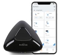 Broadlink RM MAX Hub Domotique, Télécommande Universelle Wi-Fi & BLE pour Appareils IR/RF, Compatible Alexa & Google Home, Installation Facile, Hub RF pour TV, Climatisation, Stores
