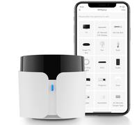 Broadlink RM5plus Télécommande Universelle Infrarouge, Contrôle Vocal avec Alexa & Google Home, Télécommande Wi-FI pour TV, Climatiseur, Ventilateurs, Hub Tout-en-Un avec Scènes & Programmation