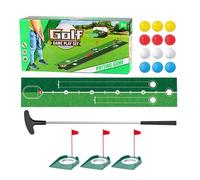 Broadly Putting Green - Ensemble De Jouets D'entraînement De Golf Pour enfantt De 74 Cm | Équipement De Golf Portable Avec Trous De Clubs, Balles, Aide À L'entraînement, Jouets Pour Cour Intérieure, C