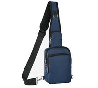 BROADREAM Sac à bandoulière anti-vol - Sac à bandoulière poitrine et sac à corps croisé pour hommes, sac d'épaule imperméable avec verrouillage par zip, blocage RFID, petit sac à main pour hommes et
