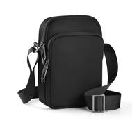 BROADREAM Sac Bandoulière Homme Mini Reporter Petit Modèle avec Blocage RFID & fermeture éclair à verrou, Imperméable Sac de Voyage Pour Téléphon, Sling Bag Femmes Pour Randonnée et Sports