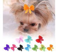 Broadroot Lot de 10 barrettes à cheveux pour chiens et chats Accessoires de cheveux