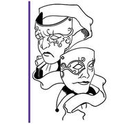 Broadway, Musical Theatre, And Plays : Comedy Tragedy Masks: College Ruled Notebook