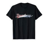 Broadway Patriotic Red White Blue USA Theater Art T-Shirt