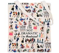 Broadway Sac fourre-tout en toile avec inscription « I'm Not Dramatic I'm Theatrical »