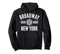 Broadway Theatre District New York Est. 1735 Grand imprimé Sweat à Capuche