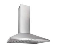 Broan-NuTone BWP2304SS Hotte Pyramidale Convertible 30 Pouces avec Ventilateur D'échappement à 3 Vitesses Et Lumière, Acier Inoxydable