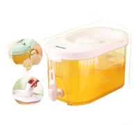 Broc Eau Froide 4L PP+PET Double Intégré Broc Eau Froide 4L PP+PET(A) | Capacité 4L, robinet gouttes, joint silicone, pour idéal famille, réfrigérateur