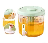 Broc Eau Froide 4L PP+PET Double Intégré Broc Eau Froide 4L PP+PET(D) | Capacité 4L, robinet gouttes, joint silicone, pour idéal famille, réfrigérateur