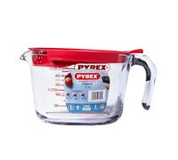 Verre doseur Pyrex mesureur 1L + couvercle Classique